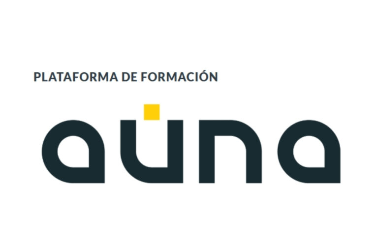 Logotipo de AÚNA, plataforma de formación online de Egaleco